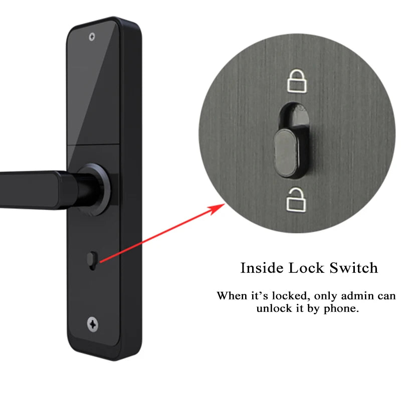 Smart Door Lock Fingerprint Lock Electronic Digital Lock Bluetooth Wifi Gateway Ttlock Remote Wooden Door Lock Alexa Google